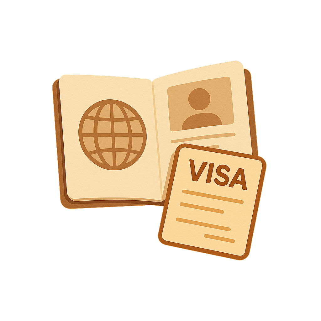 Ilustración de solicitud de visa